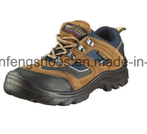 Sport Work Shoes Safety Jogger Style Suede Leather Safety Shoes with Steel Toe